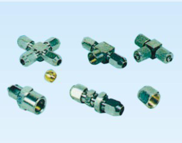 HYG铜制卡套式气动管路接头